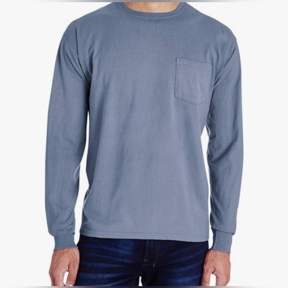 Men's New Long Sleeve Tshirt. Comfort Wash. Sz Medium.